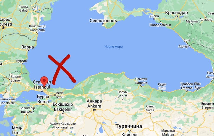 Туреччина закрила прохід у Чорне море для кораблів РФ