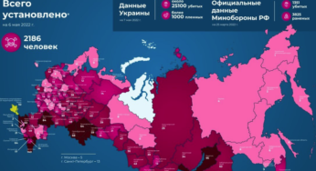 Зафиксированы имена 2186 российских оккупантов, которых официально признали убитыми в самой РФ