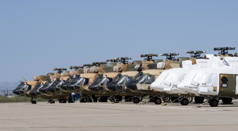 США показали гелікоптери Ми-17 які передали Україні