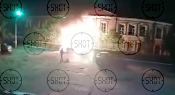 Поджог военкомата в Урюпинске ВІДЕО